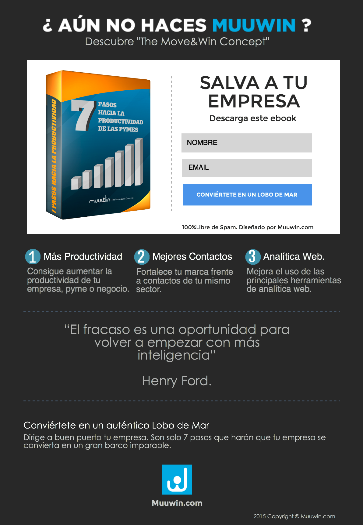 landing page lobo de mar