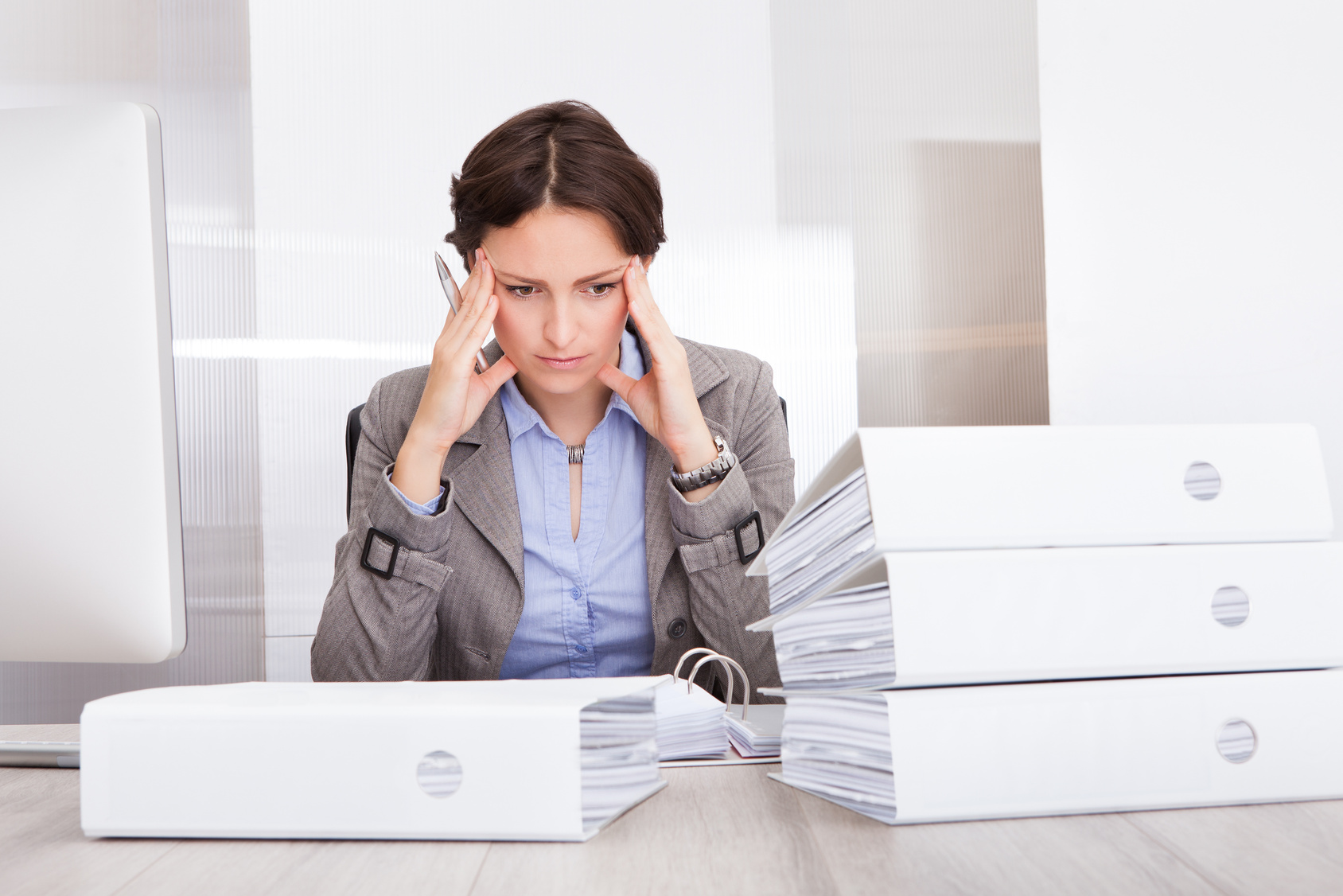 Stressed Businesswoman